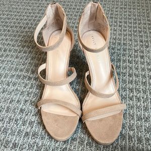 Nude heels worn once